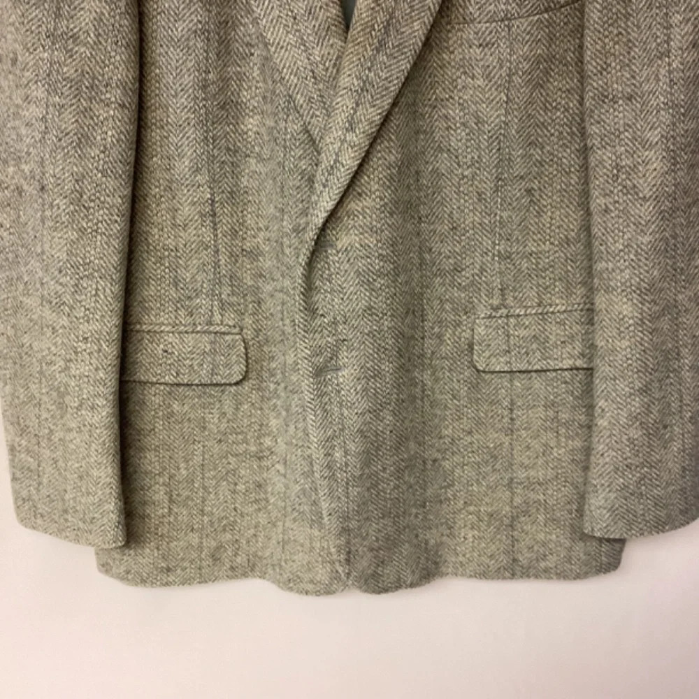 Haggar Blazer Imperial Wool Tweed Plaid Professional Preppy Classic Mens SZ 46R - Picture 3 of 14